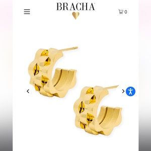 Bracha Rolly Gold Hoops
